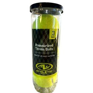 Athletic Works Pressurized Tennis Ball 3 Balls NWT